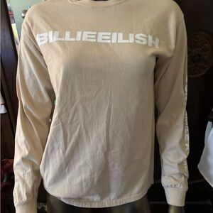 Billie Eilish Tan Long Sleeve Tee